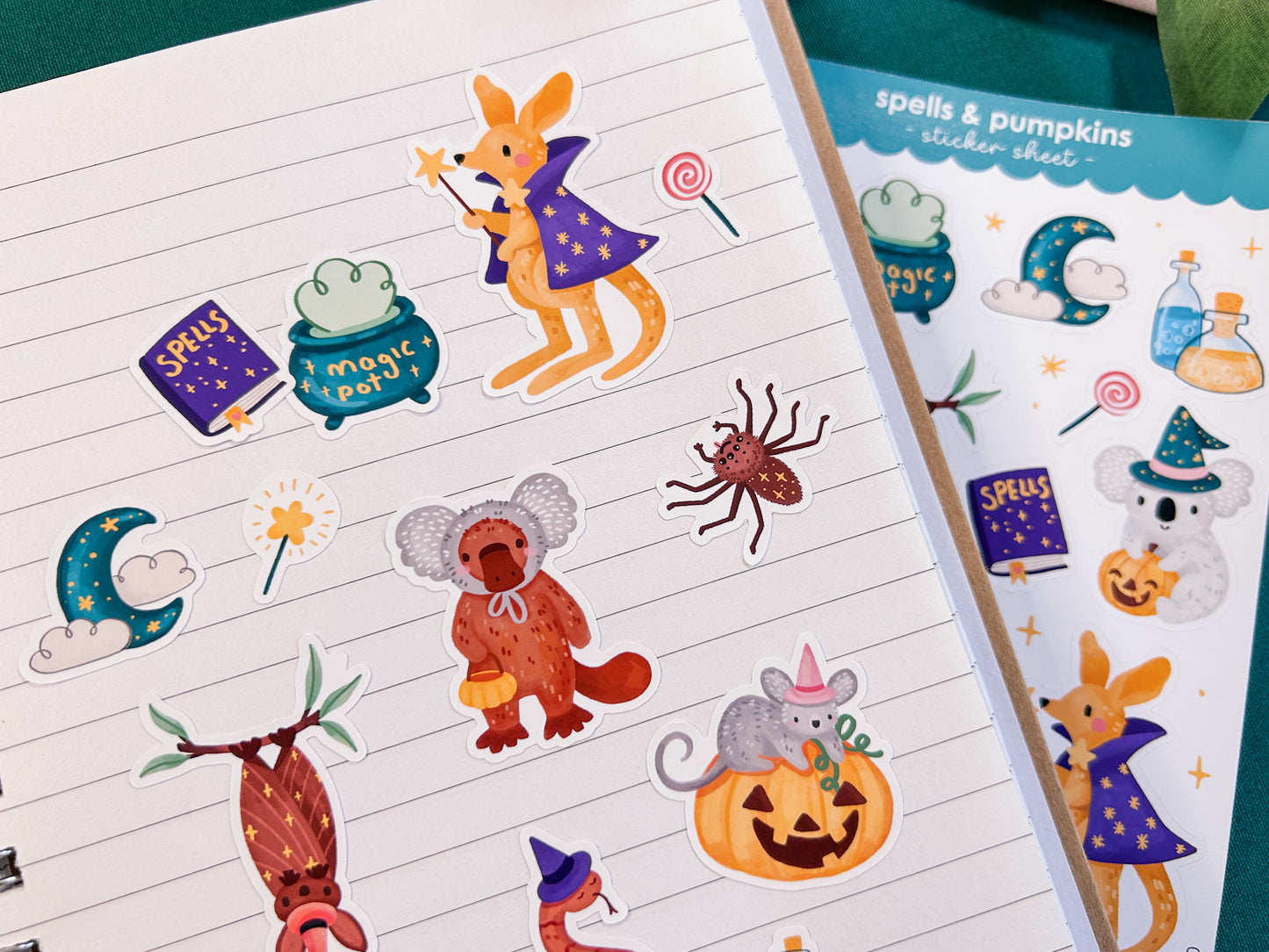 Spells & Pumpkins Sticker Sheet
