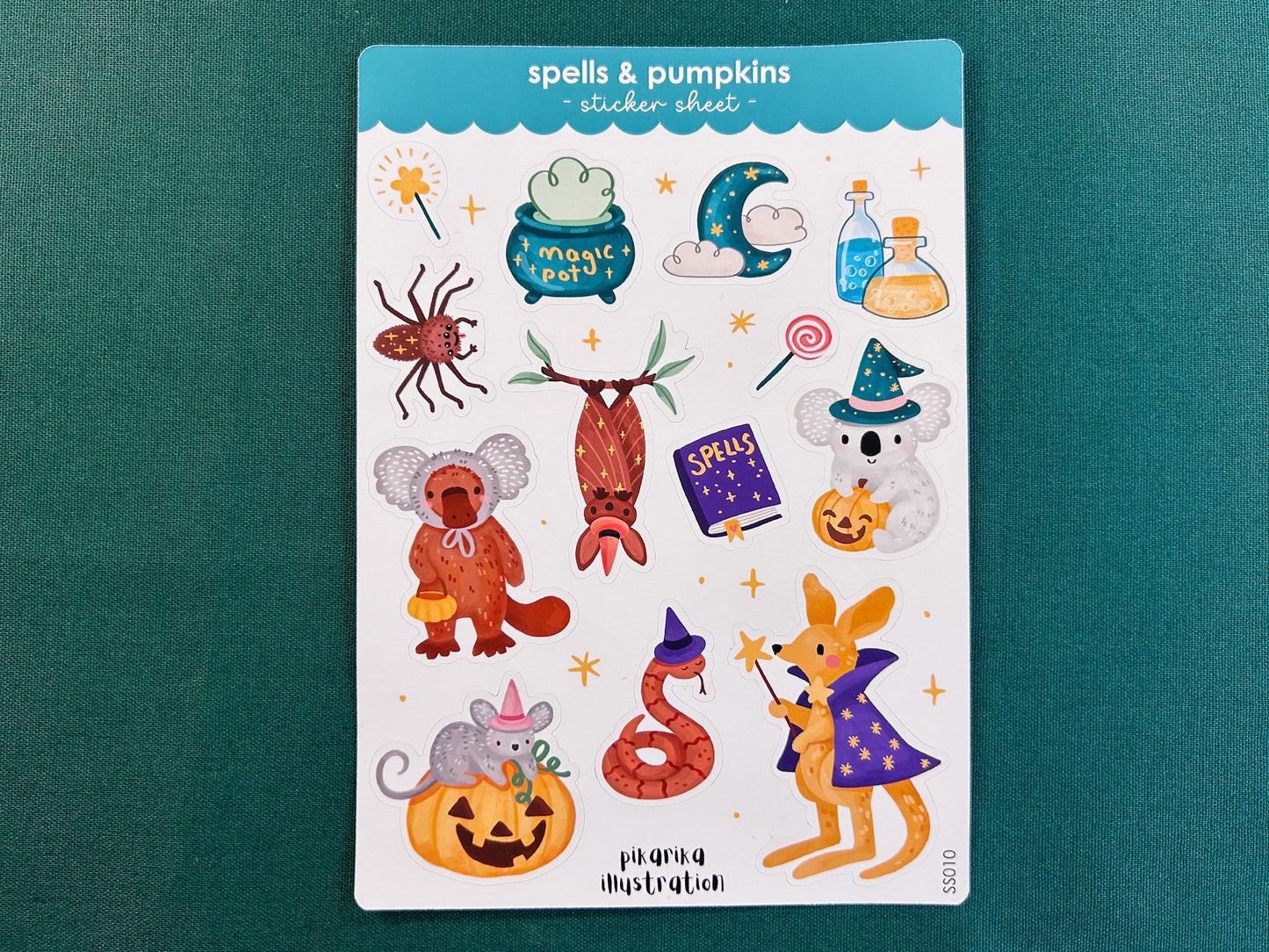 Spells & Pumpkins Sticker Sheet