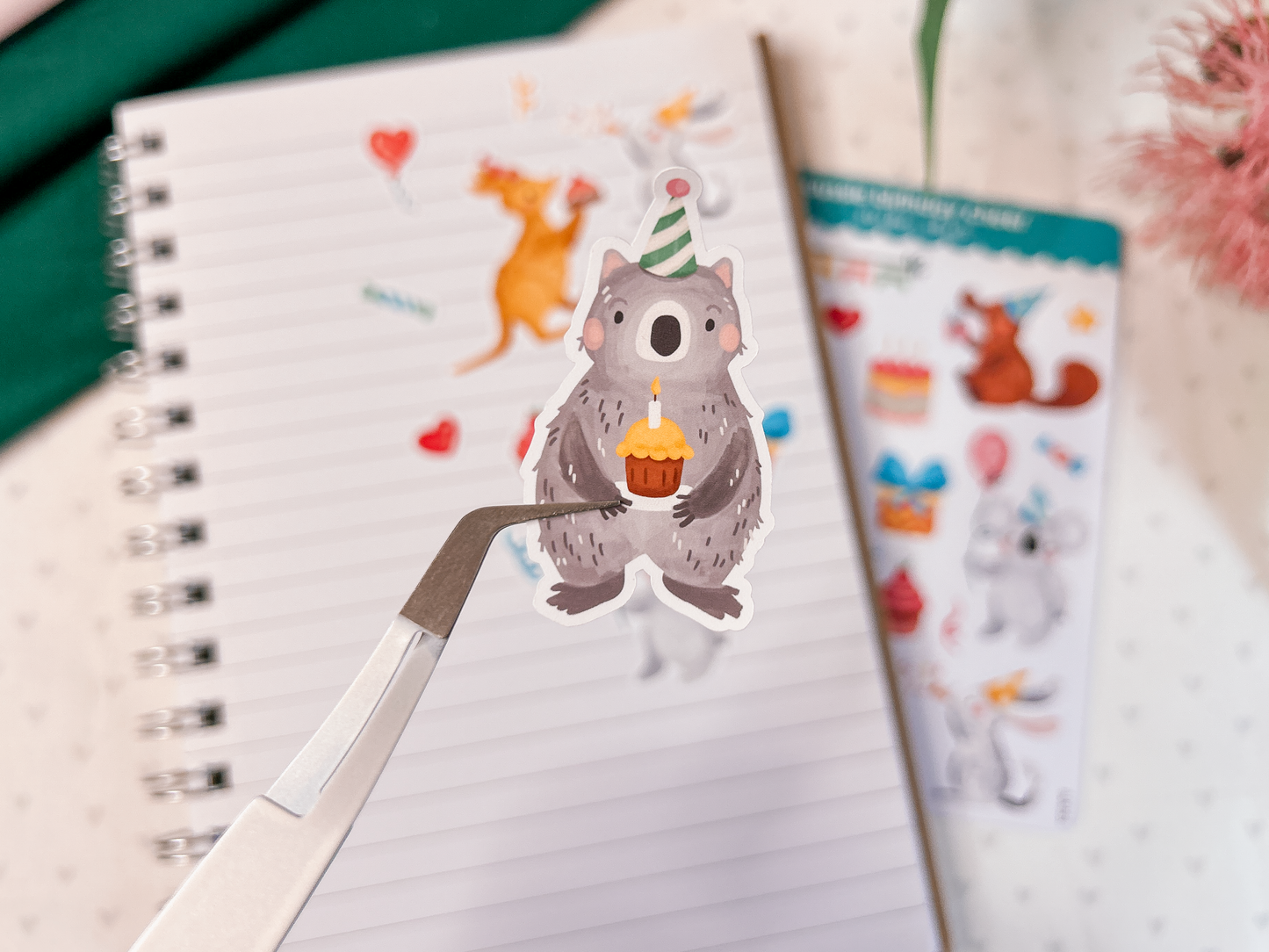 Aussie Birthday Party Sticker Sheet | Celebration Stickers