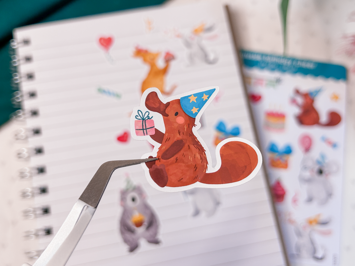 Aussie Birthday Party Sticker Sheet | Celebration Stickers