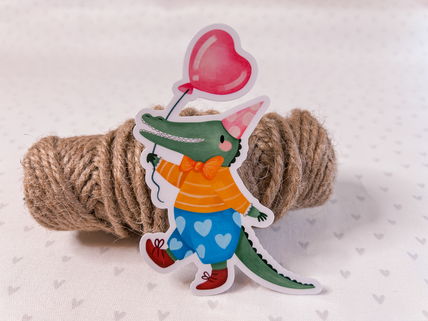 Sweet Crocodile Vinyl Die Cut Sticker