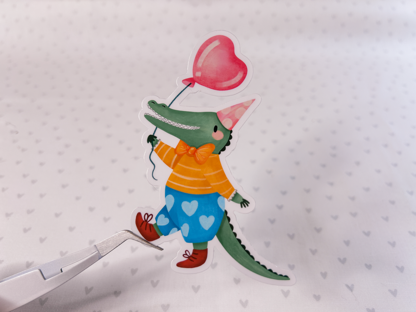 Sweet Crocodile Vinyl Die Cut Sticker