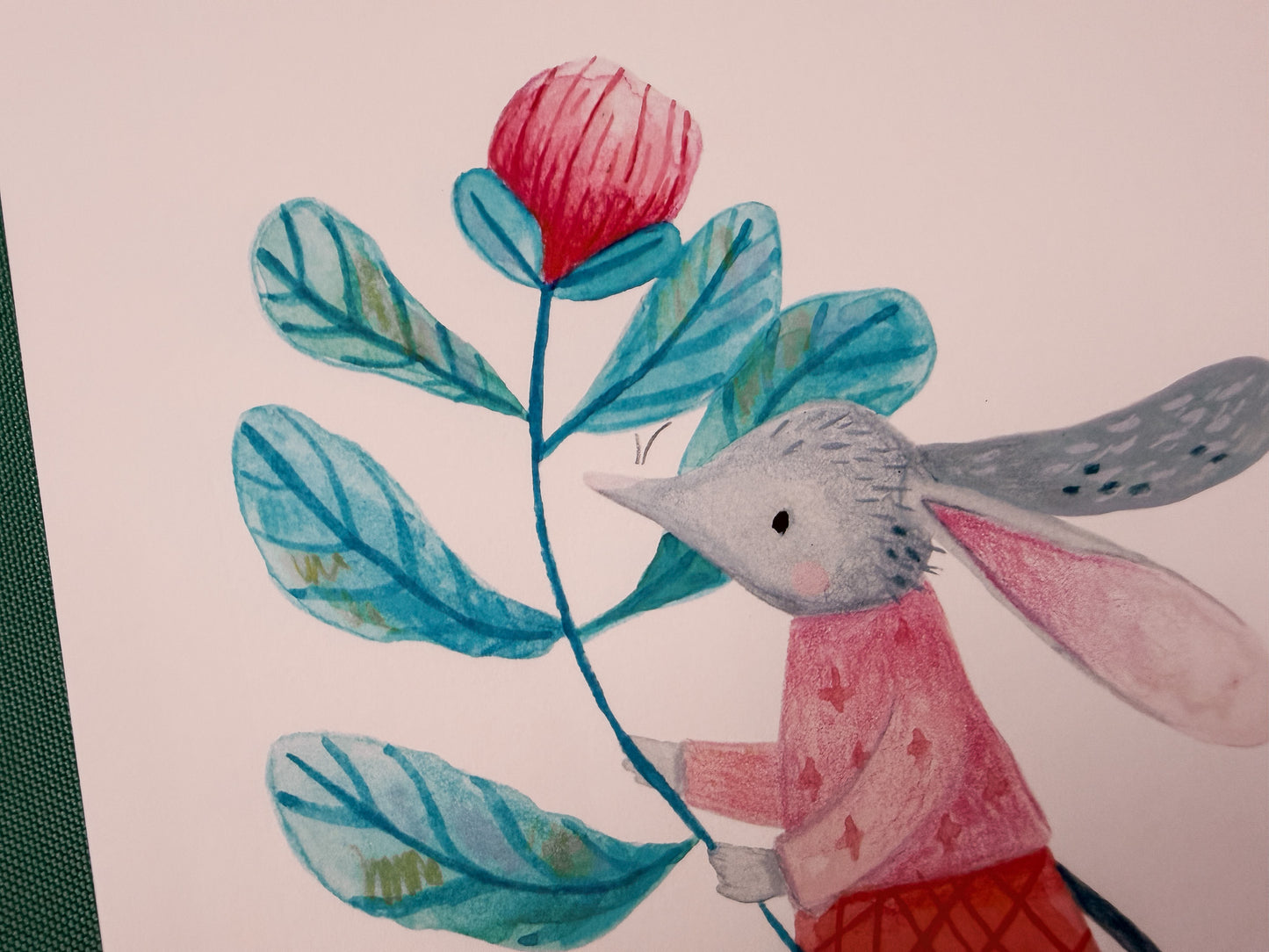 Bilby With a Flower | Australian Wildlife Art Print