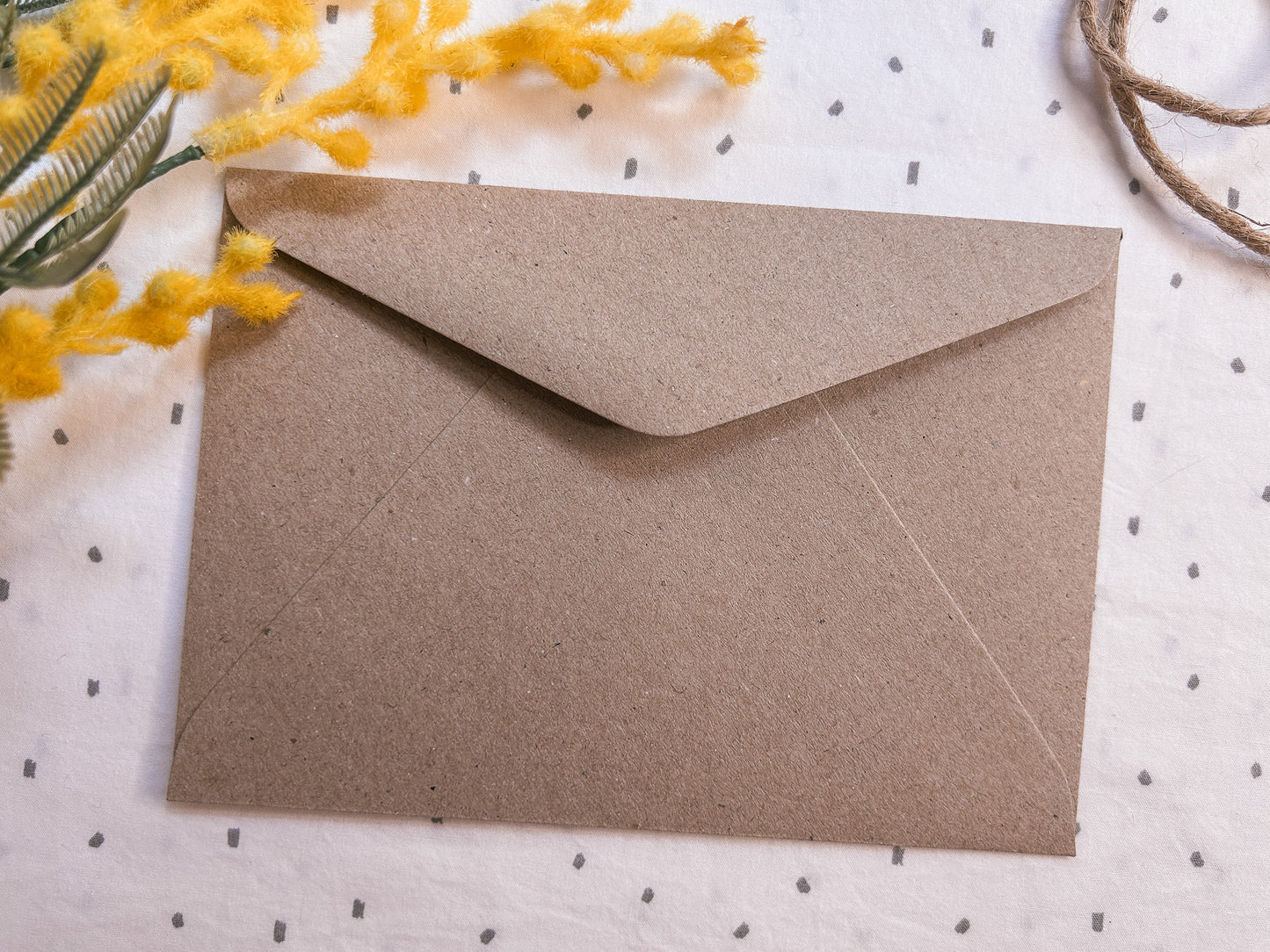 Craft envelope for Happy whale birthday card with cute ocean animal illustration, A6 greeting card