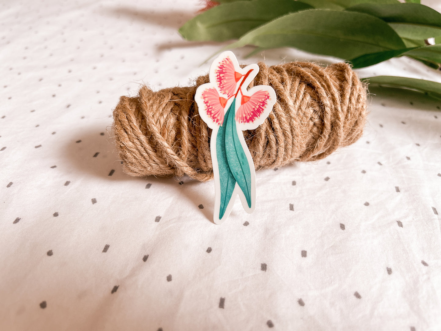 Flowering Eucalyptus Vinyl Sticker