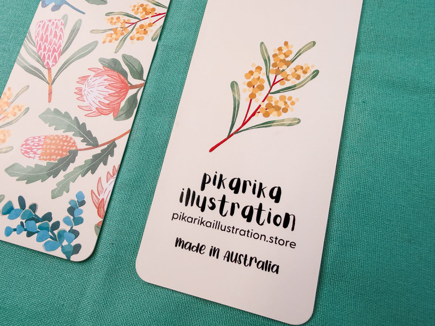 Bushland & Blooms Bookmark — Redesigned | Australian Native Flower Bookmark