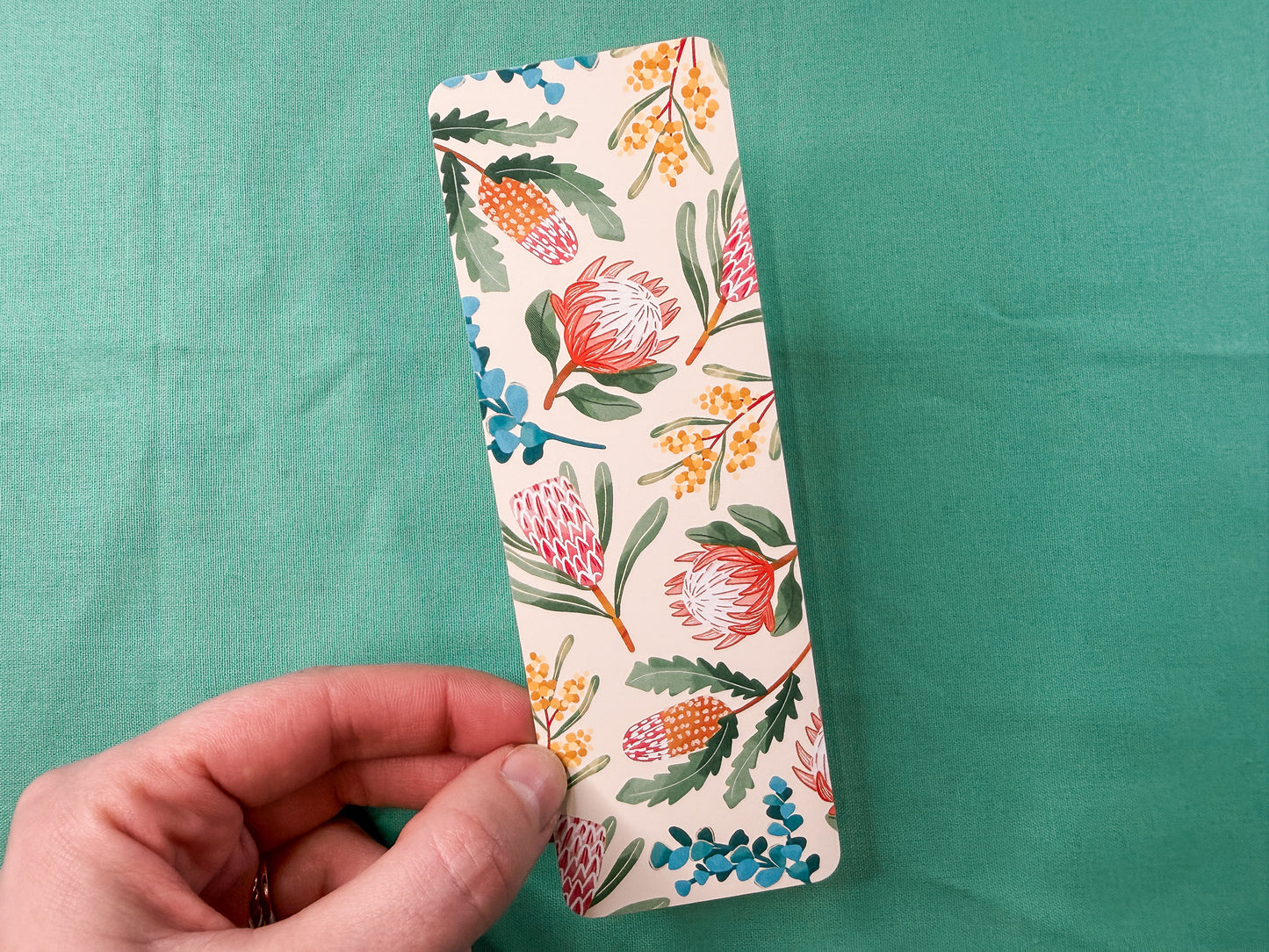 Bushland & Blooms Bookmark — Redesigned | Australian Native Flower Bookmark