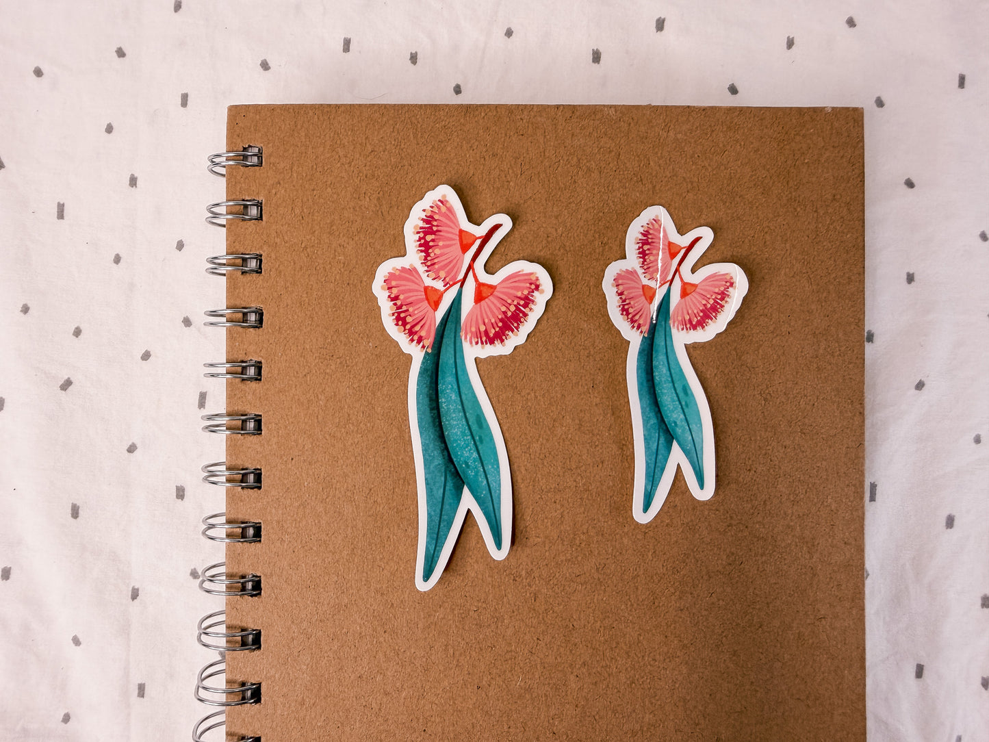 Flowering Eucalyptus Vinyl Sticker | Redesigned | Australian Native Plant Die Cut Sticker