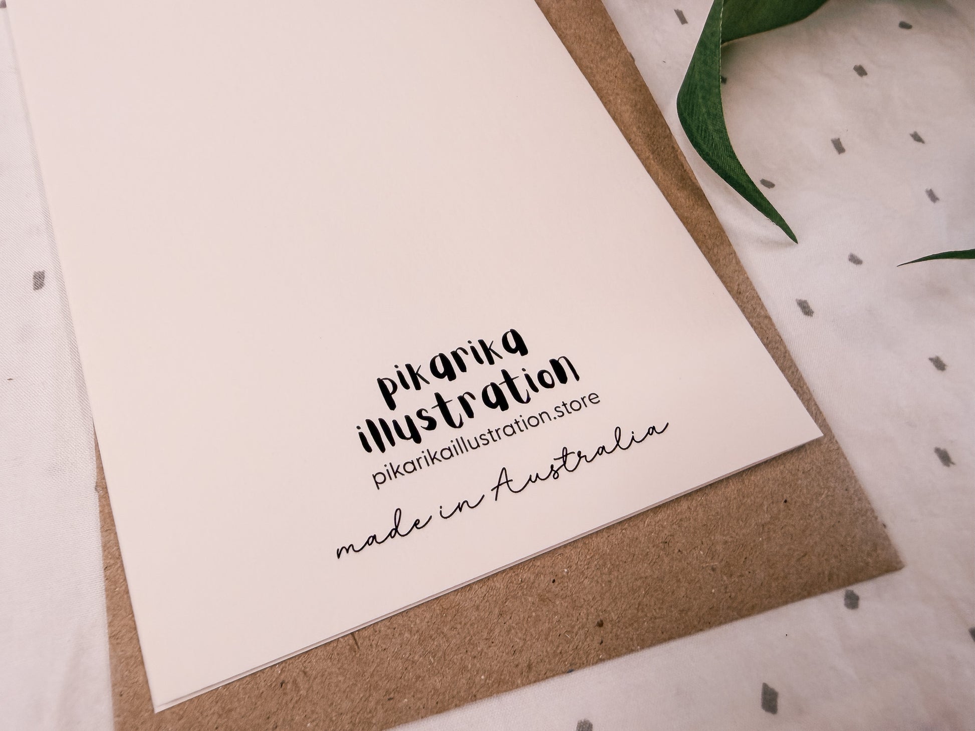 back of bottle brish greeting card made by pikarika illustration