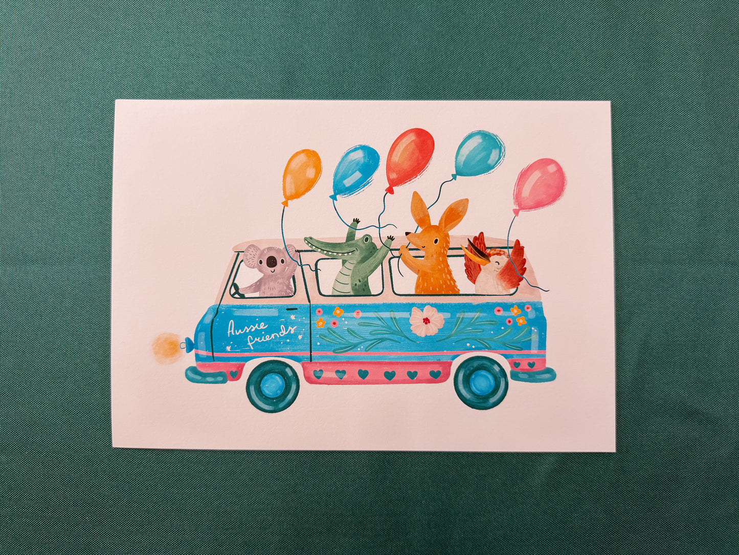 Aussie Friends Art Print | Australian Animal Art Print