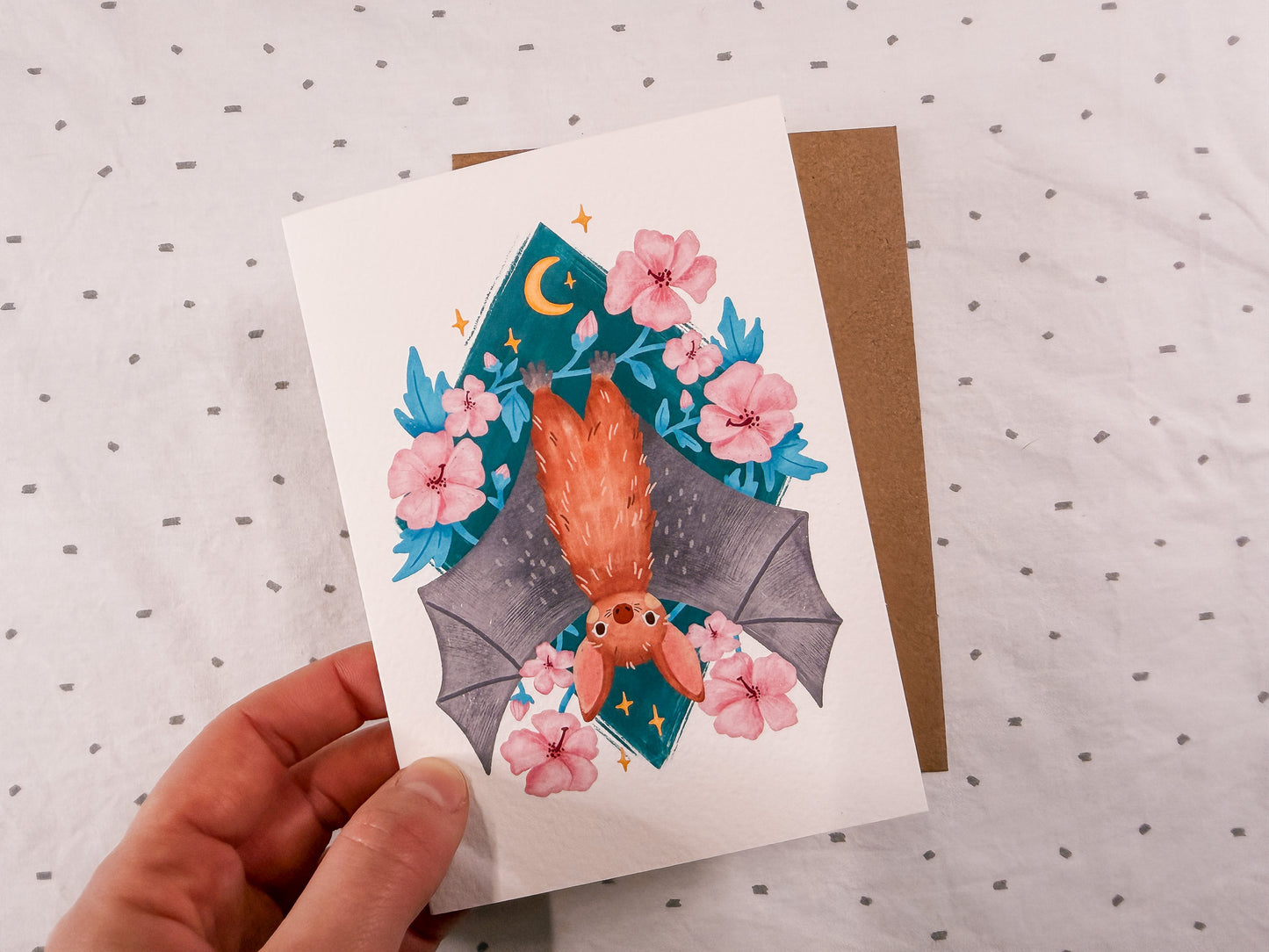 Cheeky Flying Fox Greeting Card | Cute Australian Wildlife Card