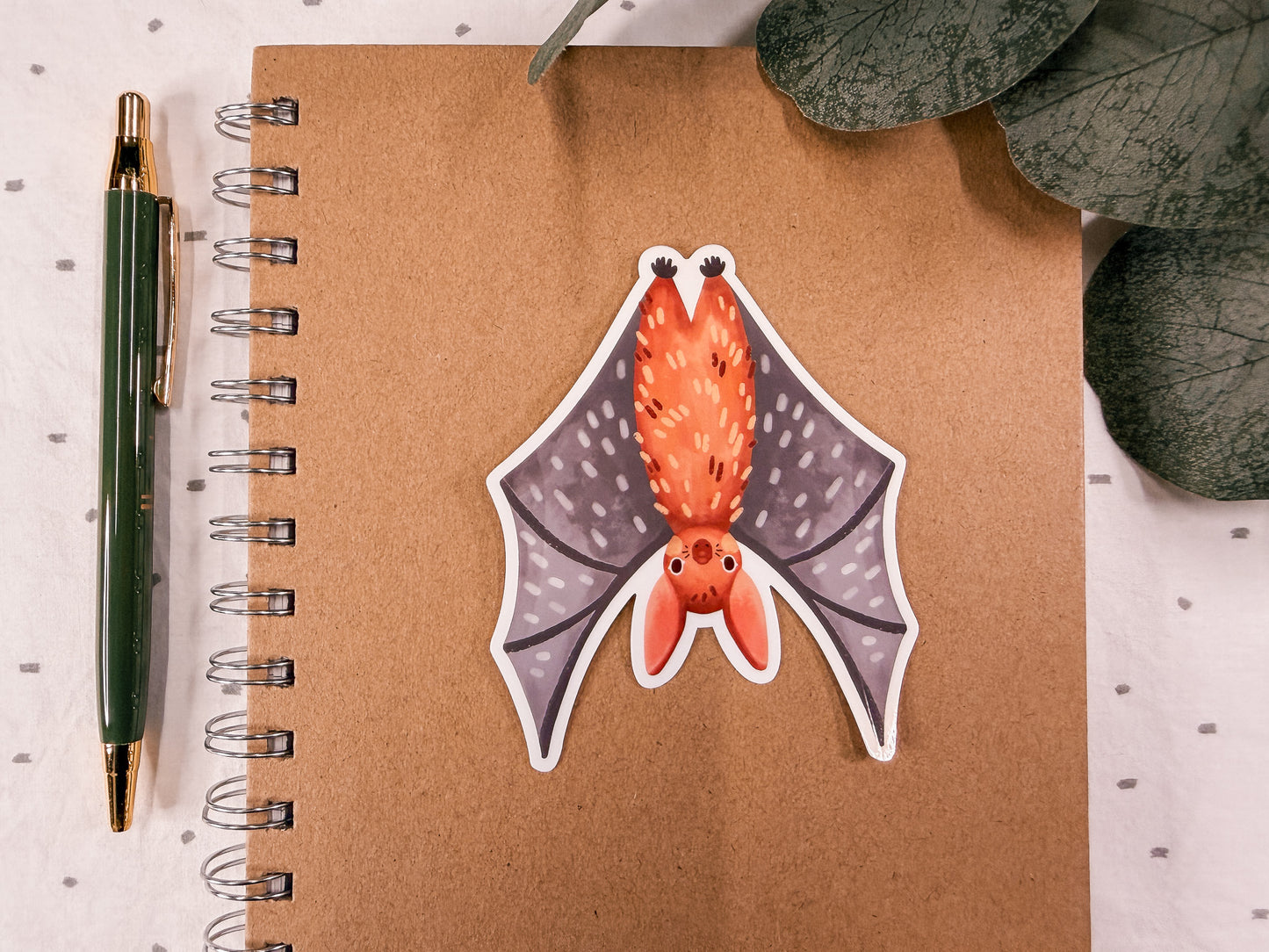 Cheeky Bat Vinyl Sticker | Cute Australian Animal Die Cut Sticker