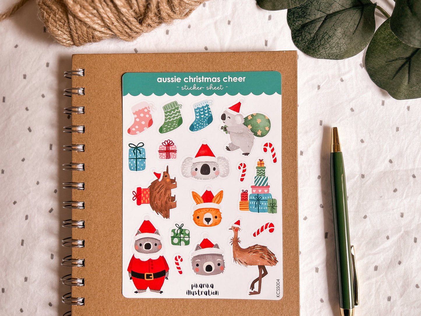 Aussie Christmas Cheer Sticker Sheet