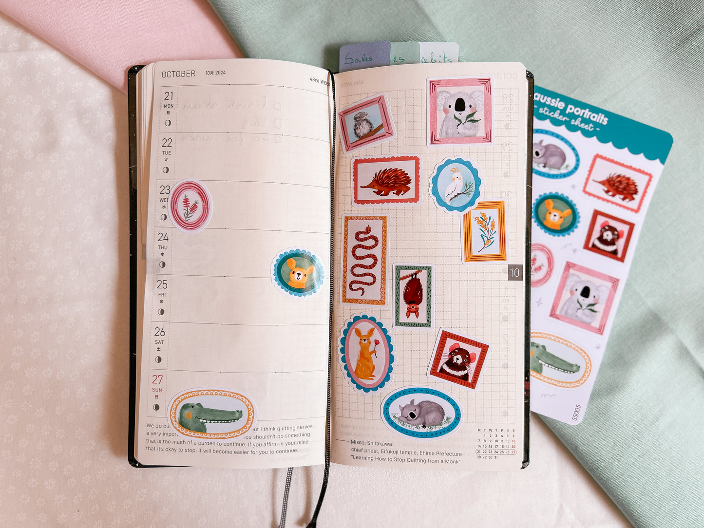 Aussie Portraits Sticker Sheet