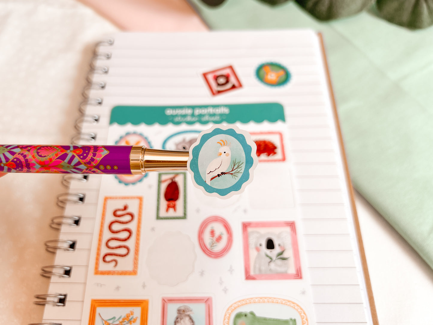 Aussie Portraits Sticker Sheet