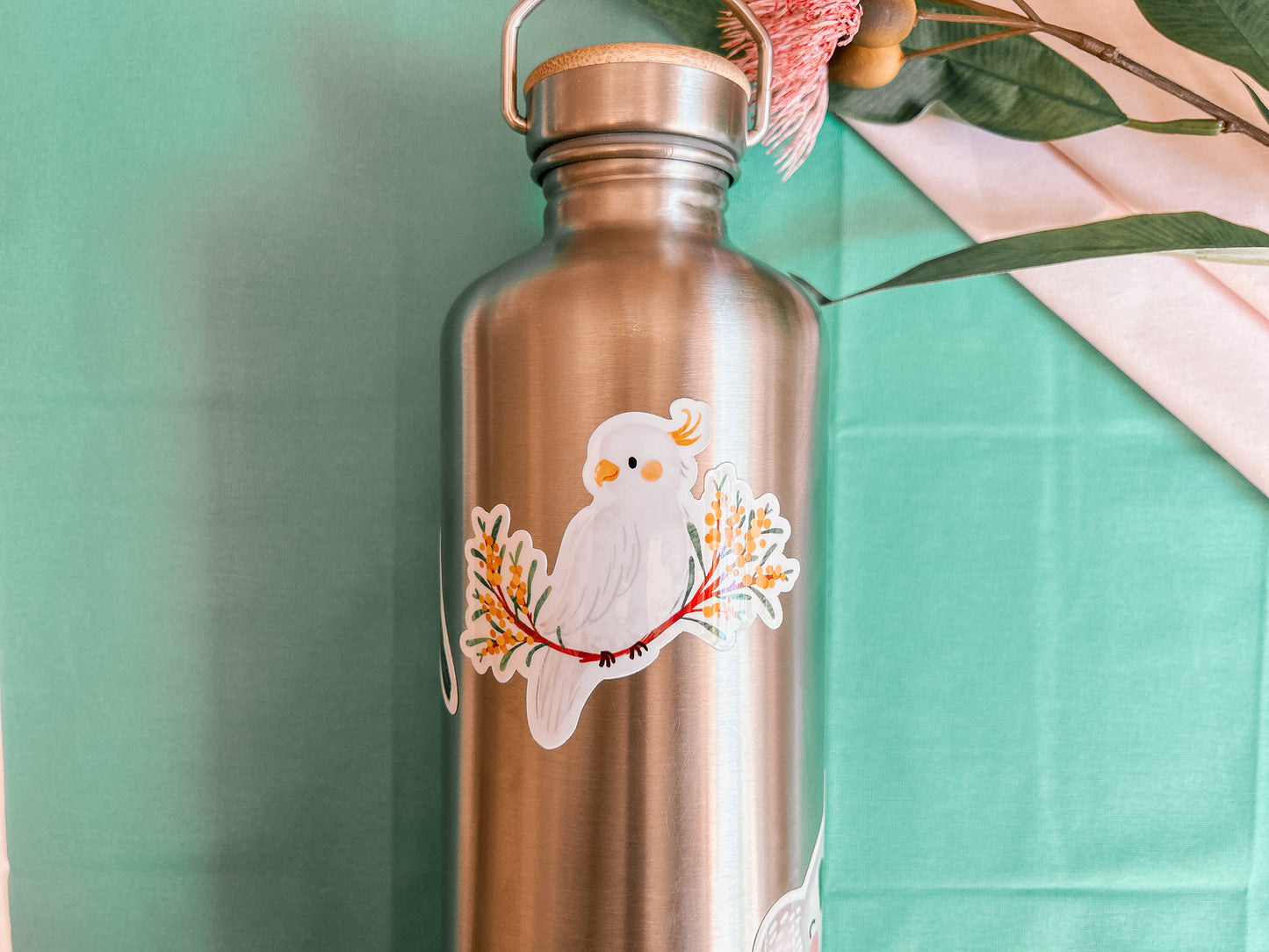 White Cockatoo Vinyl Sticker