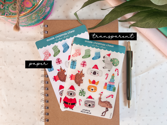 Aussie Christmas Cheer Sticker Sheet
