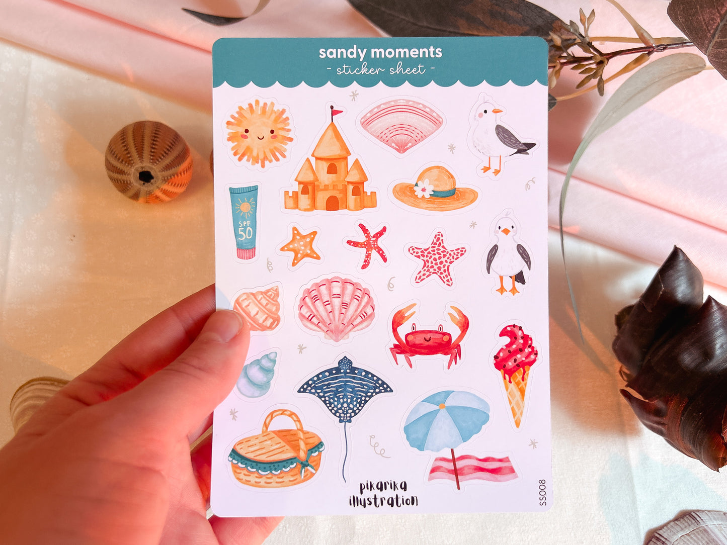 Sandy Moments Sticker Sheet